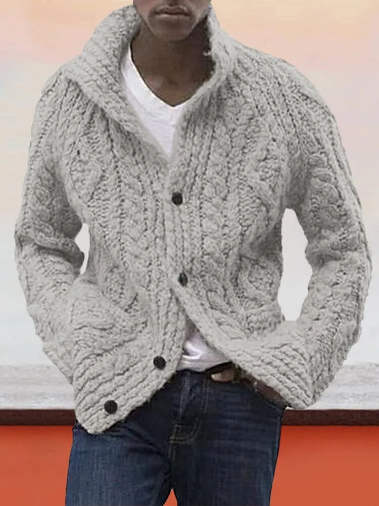 Cardigan Long Sleeve Knitted Sweater