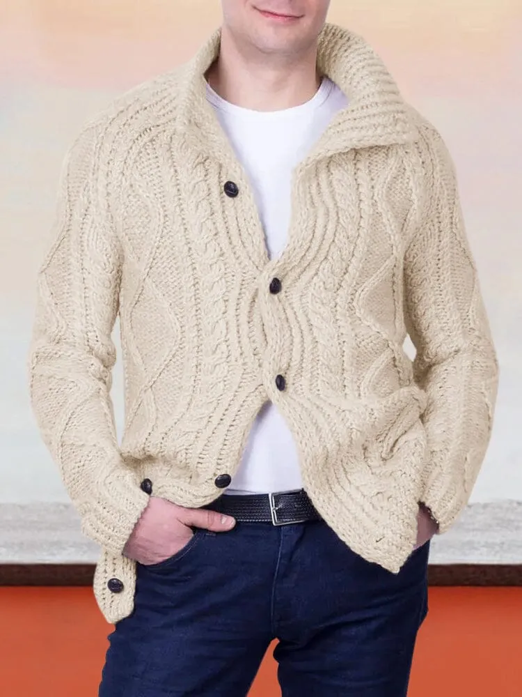 Cardigan Long Sleeve Knitted Sweater