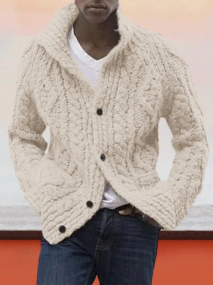 Cardigan Long Sleeve Knitted Sweater