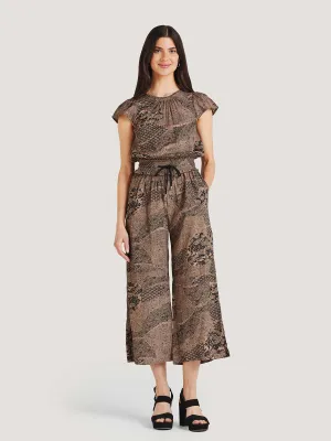 Carmen Lenzing™ Ecovero™ Crepe Jumpsuit - Burnt Sugar Brown