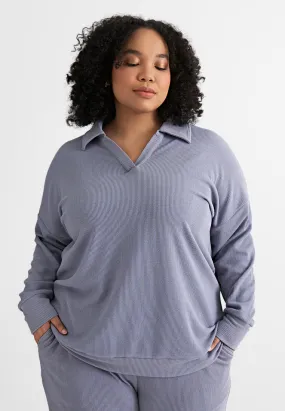 Carol Relax Ribbed Collar Jumper