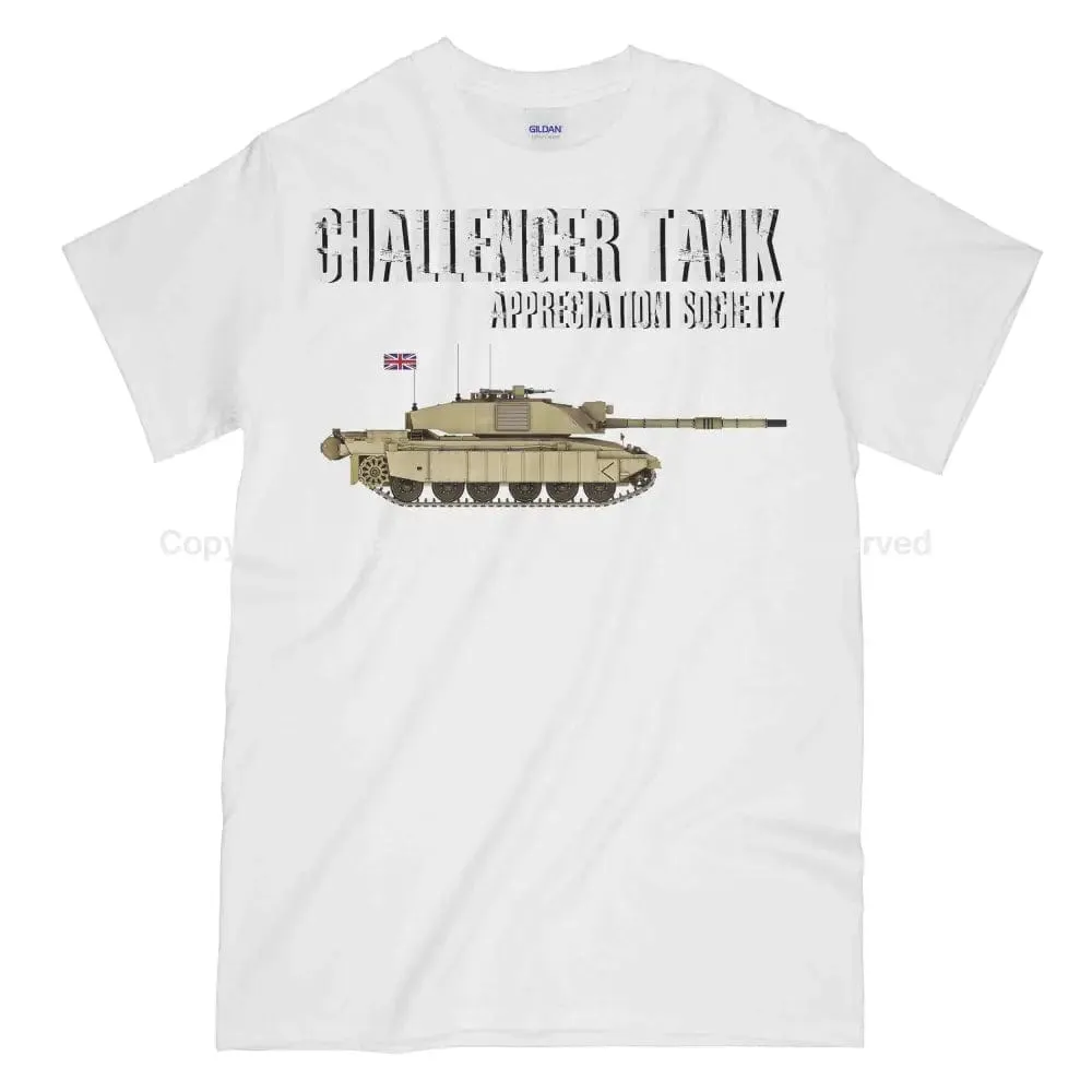 CHALLENGER TANK Appreciation Society Printed T-Shirt