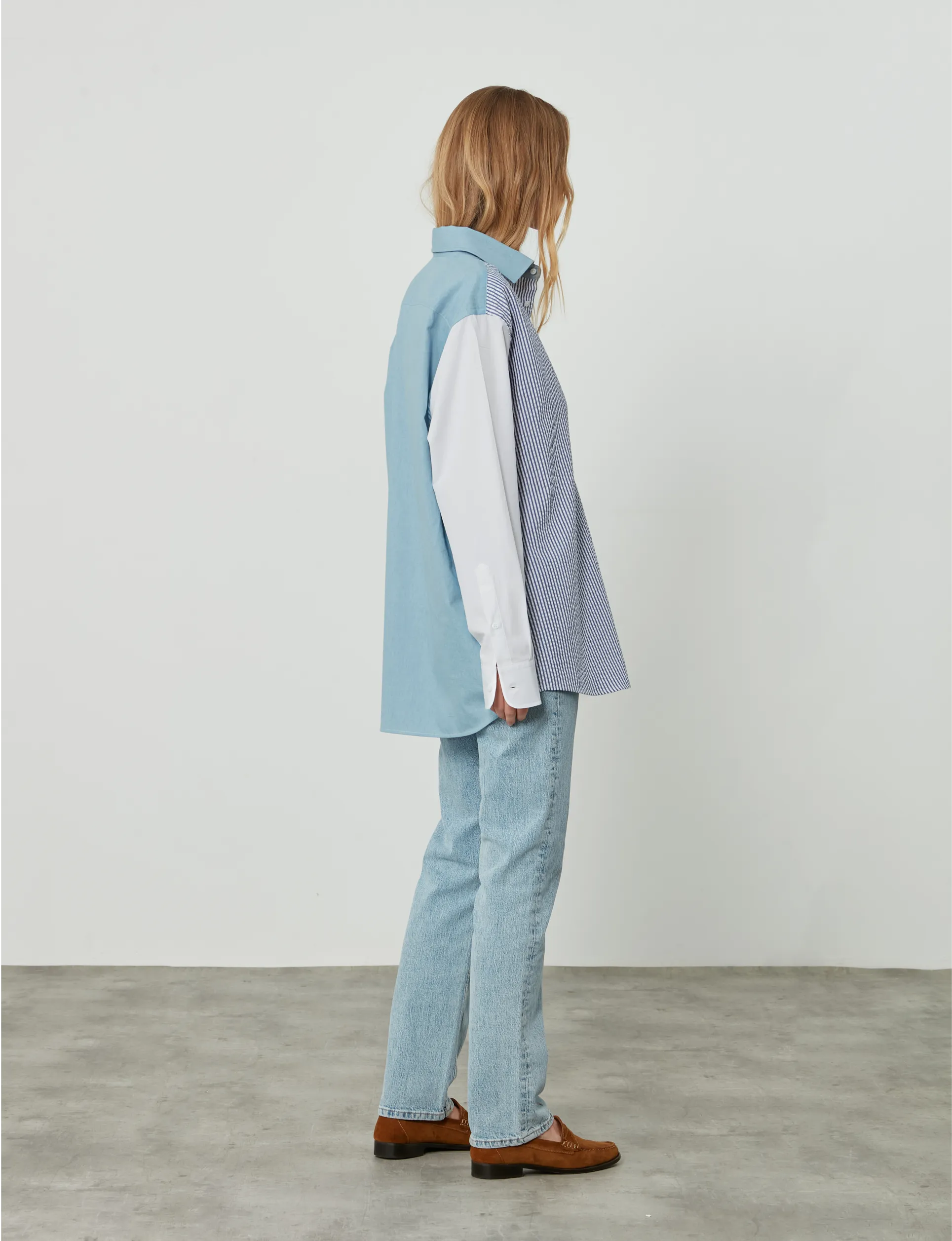 Chessie: Chambray, Blue Patchwork