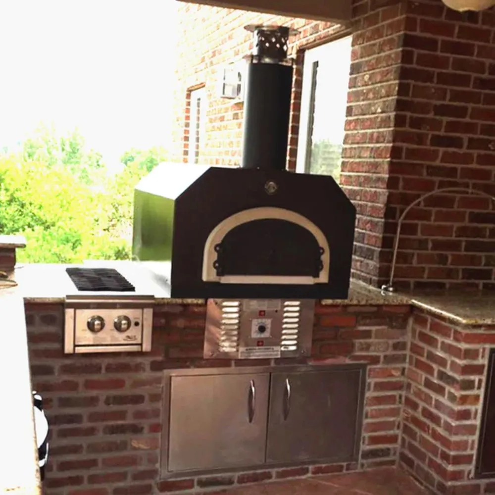 Chicago Brick Oven CBO-750 Countertop Residential Dual Fuel Oven with Skirt