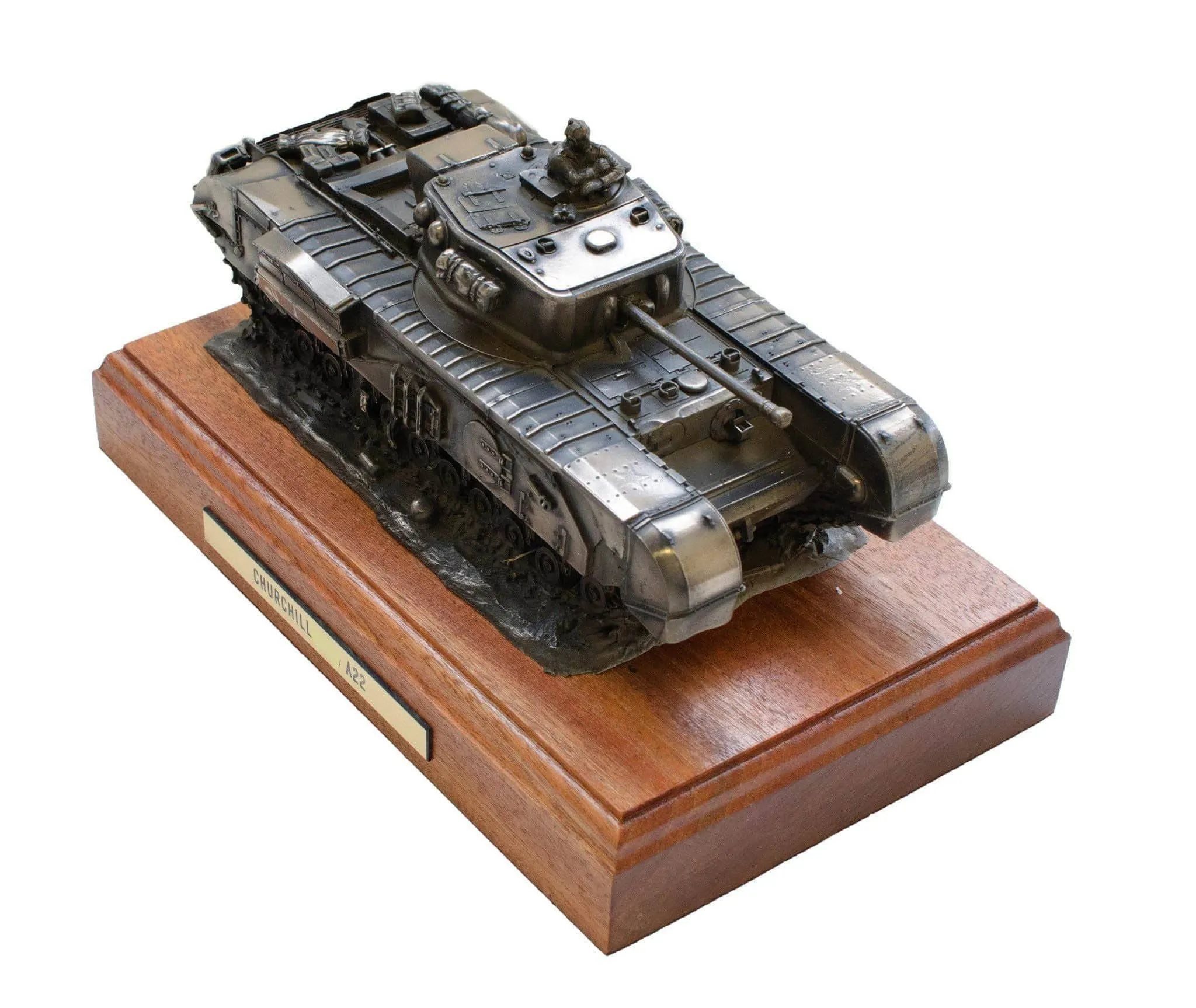 Churchill Tank Cold Cast Bronze Military Statue