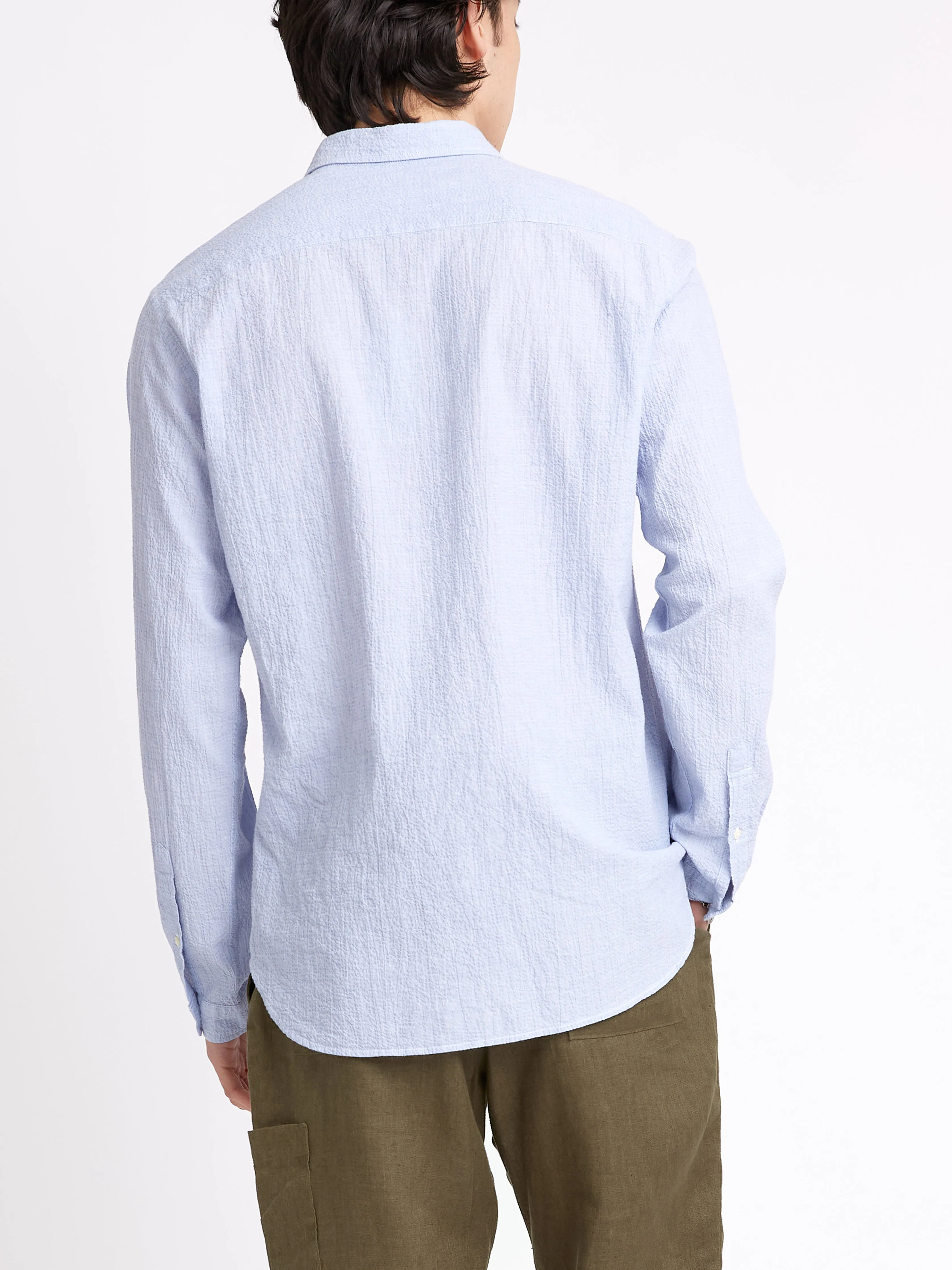 Clerkenwell Tab Shirt Hughes Blue