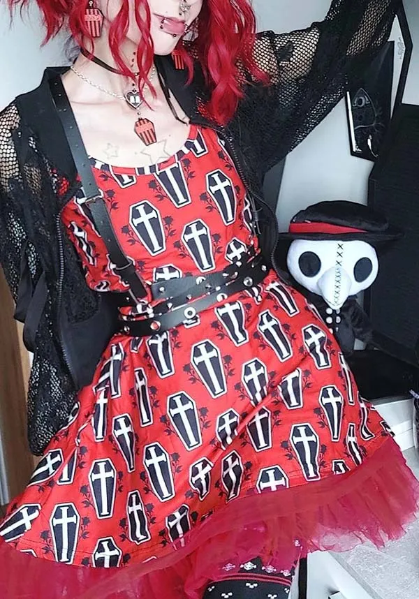 Coffin Roses | SKATER DRESS**