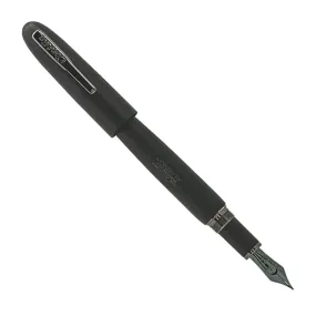 Conklin All American Matte Black Black & Gunmetal - Fountain Pen