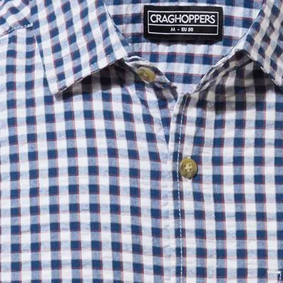 Craghoppers Mens Centro Short Sleeve Cotton Crinkle Walking Shirt