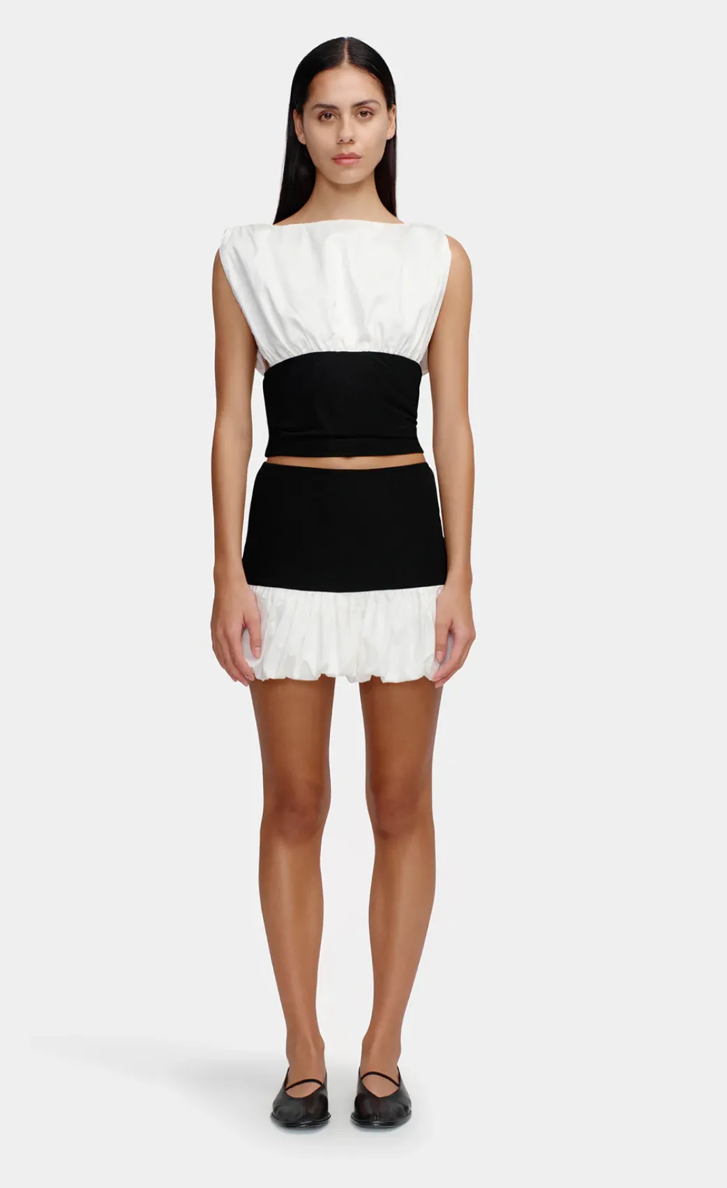 DEE DEE BUBBLE SKIRT - BLACK