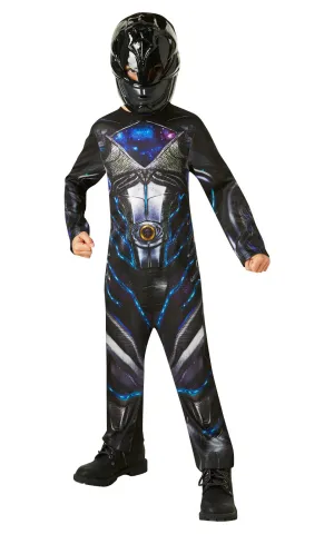 Deluxe Power Rangers Costume Black Kids