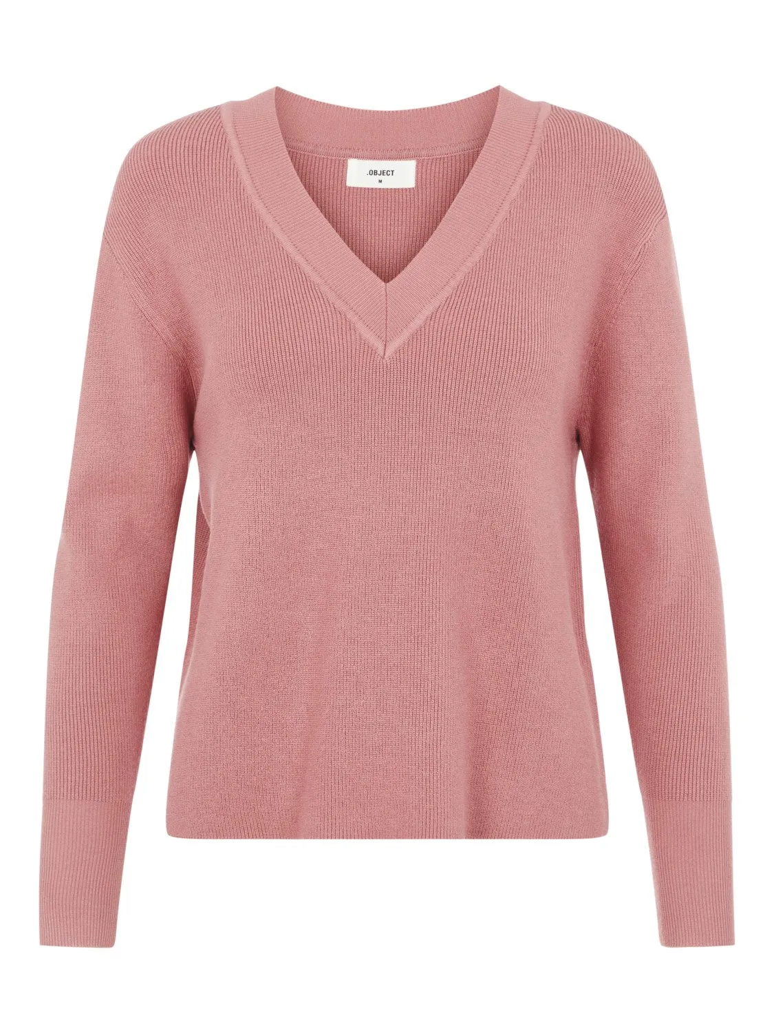 Divian V-Neck Knitted Jumper (Rose)