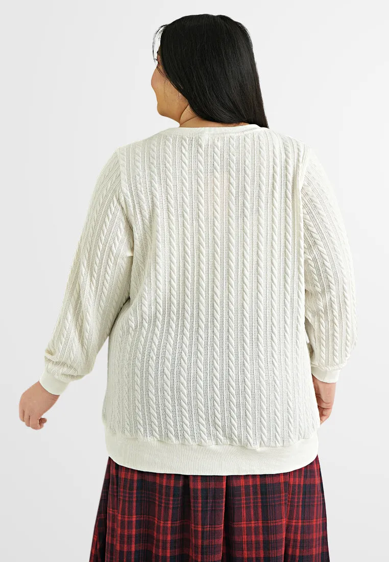 Edwina 3D Knit Design Sweater