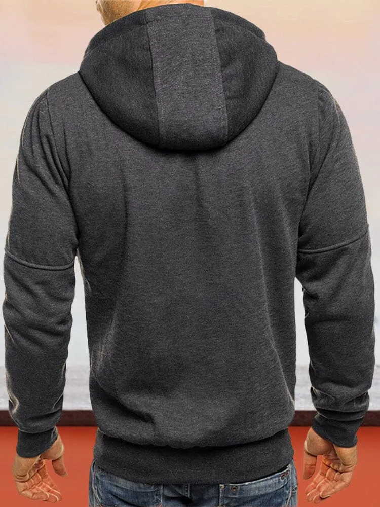 Fashion Fitness Sports Cardigan Zipper Hoodie