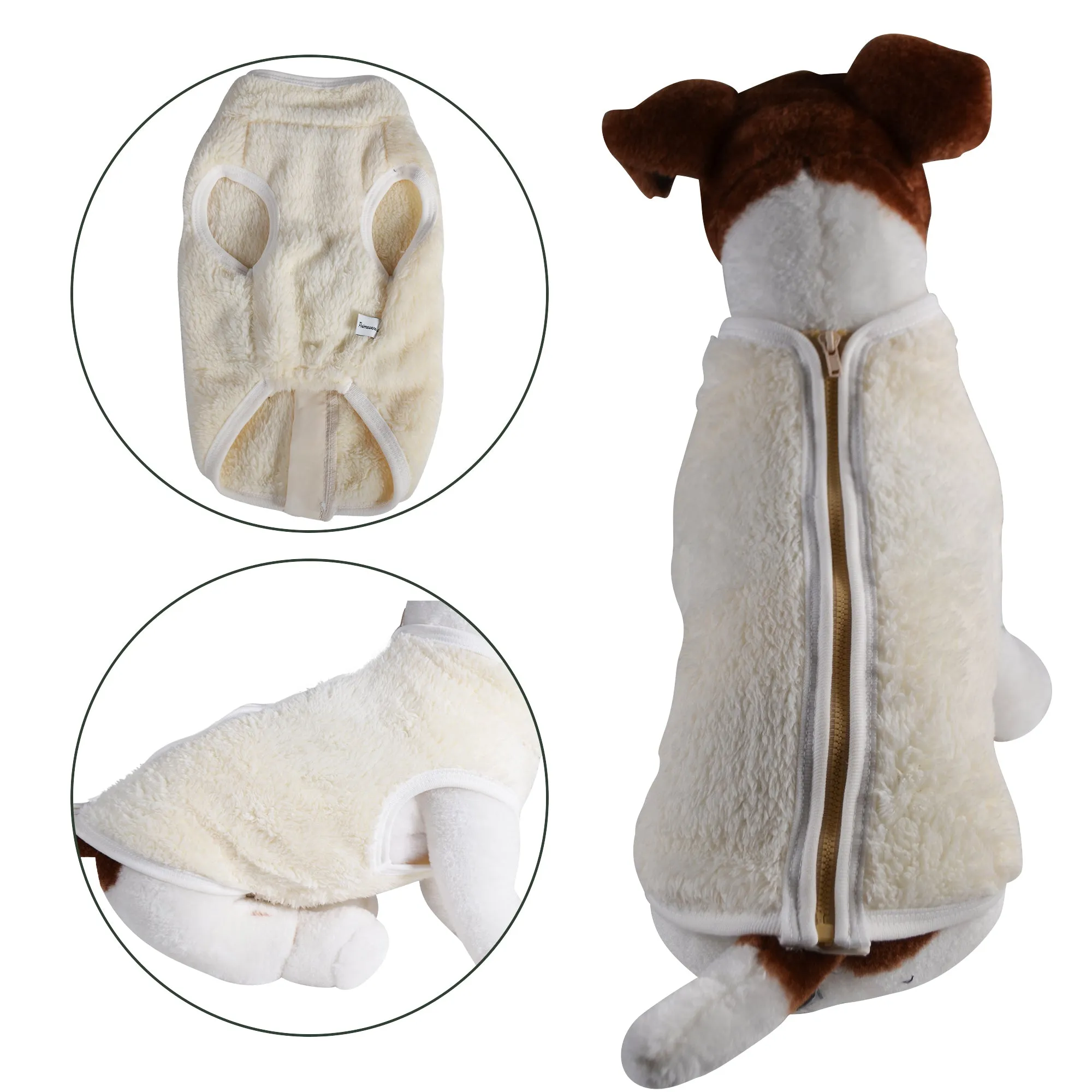 Faux Sheep Fur Dog Vest