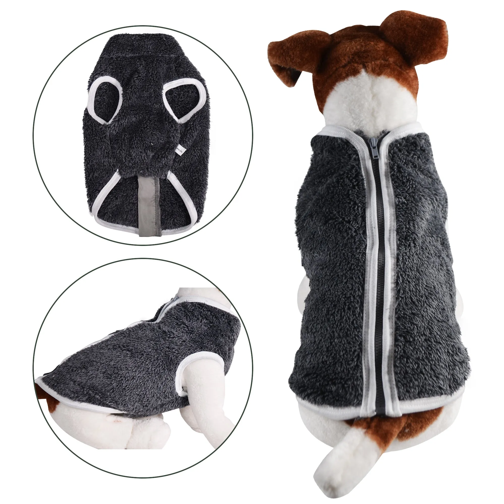 Faux Sheep Fur Dog Vest