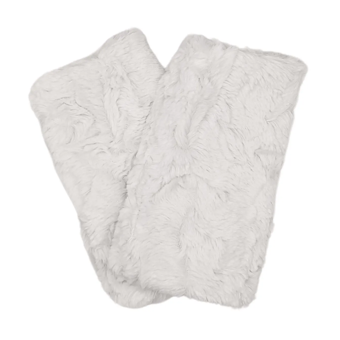 Fingerless / Texting Glove - Cuddly Faux Fur in Ivory