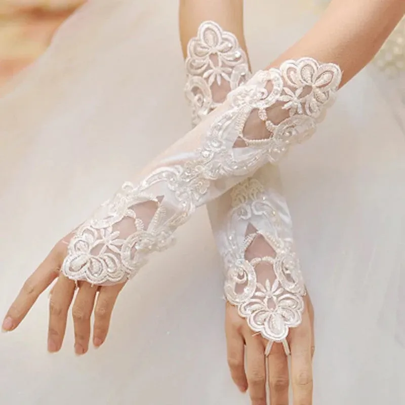 Fingerless Wedding Gloves