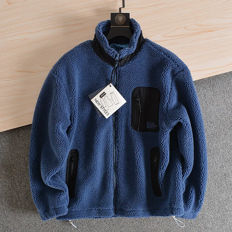 Fleece Autumn Winter Stand Collar Fleece Jacket