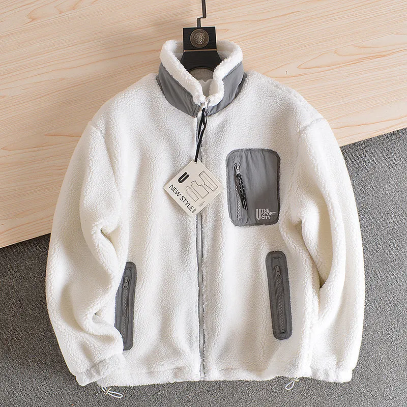 Fleece Autumn Winter Stand Collar Fleece Jacket