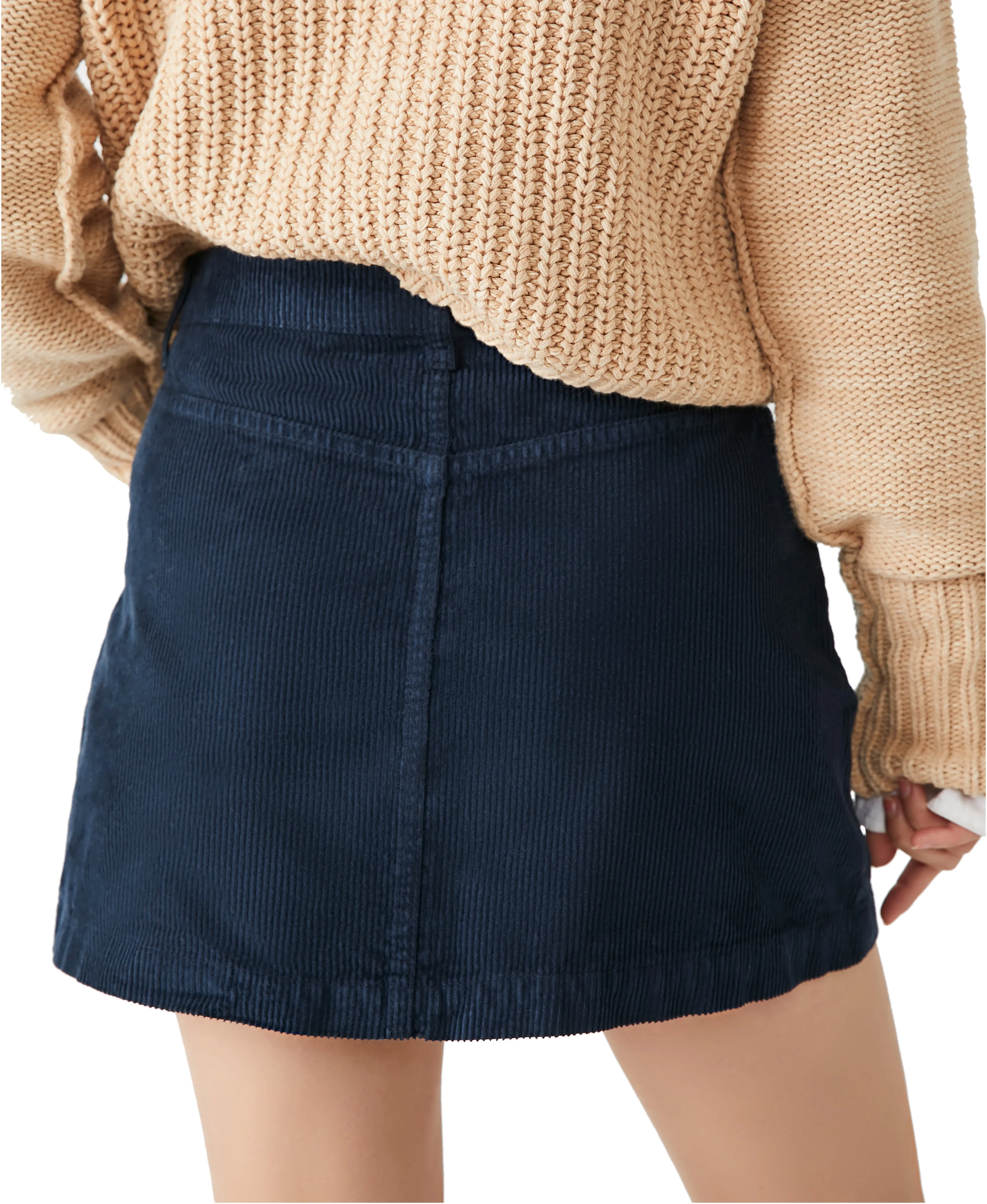 Free People Ray Cord Mini Skirt