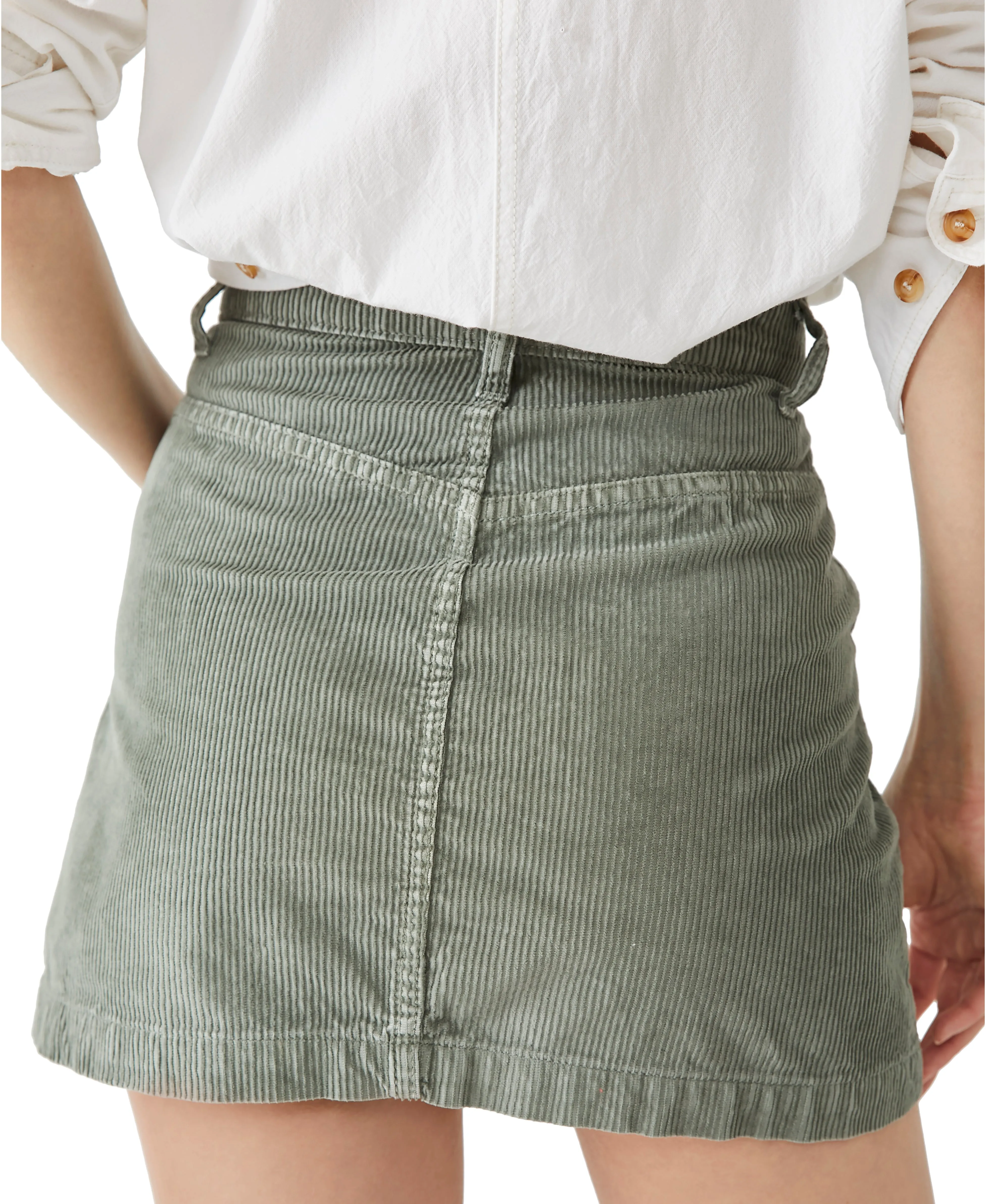 Free People Ray Cord Mini Skirt