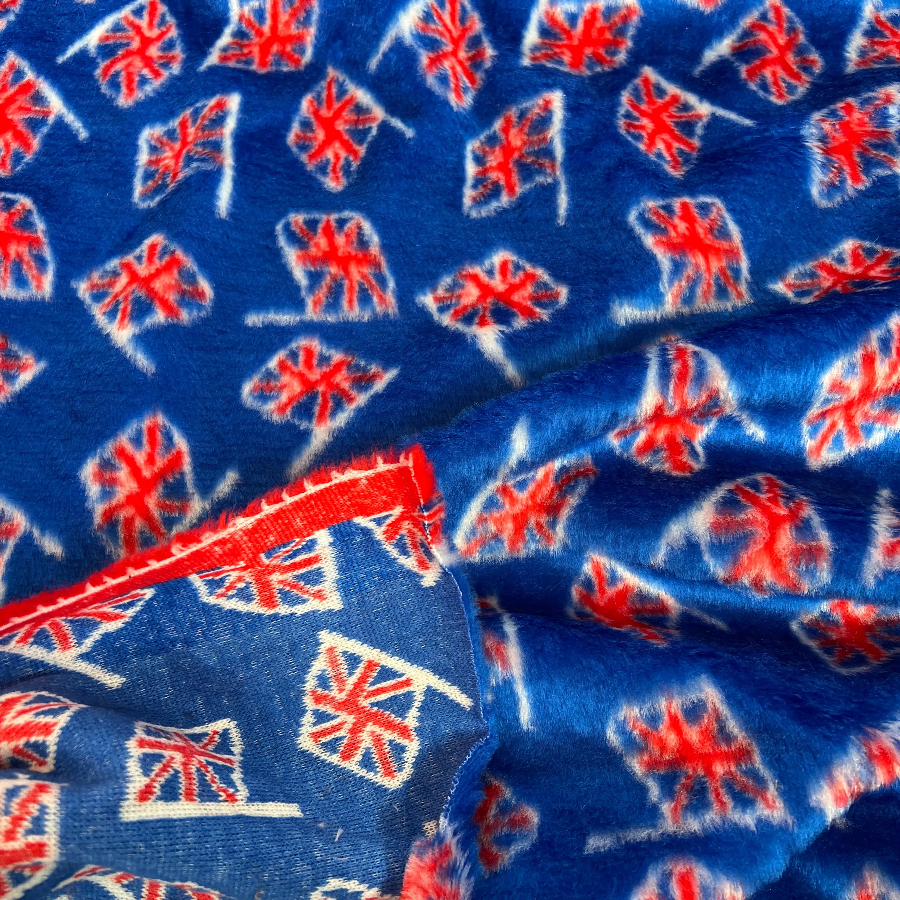 FS1111 Union Jack Fur Fabric