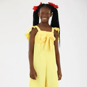 GIRLS CLASSY JUMPSUIT - YELLOW