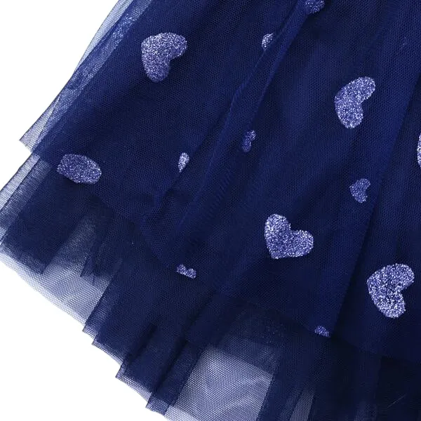 Glitter Heart Tutu Skirt