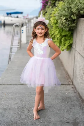 Great Pretenders Iridescent Pink Dreamy Unicorn Tutu Dress Size 5/6