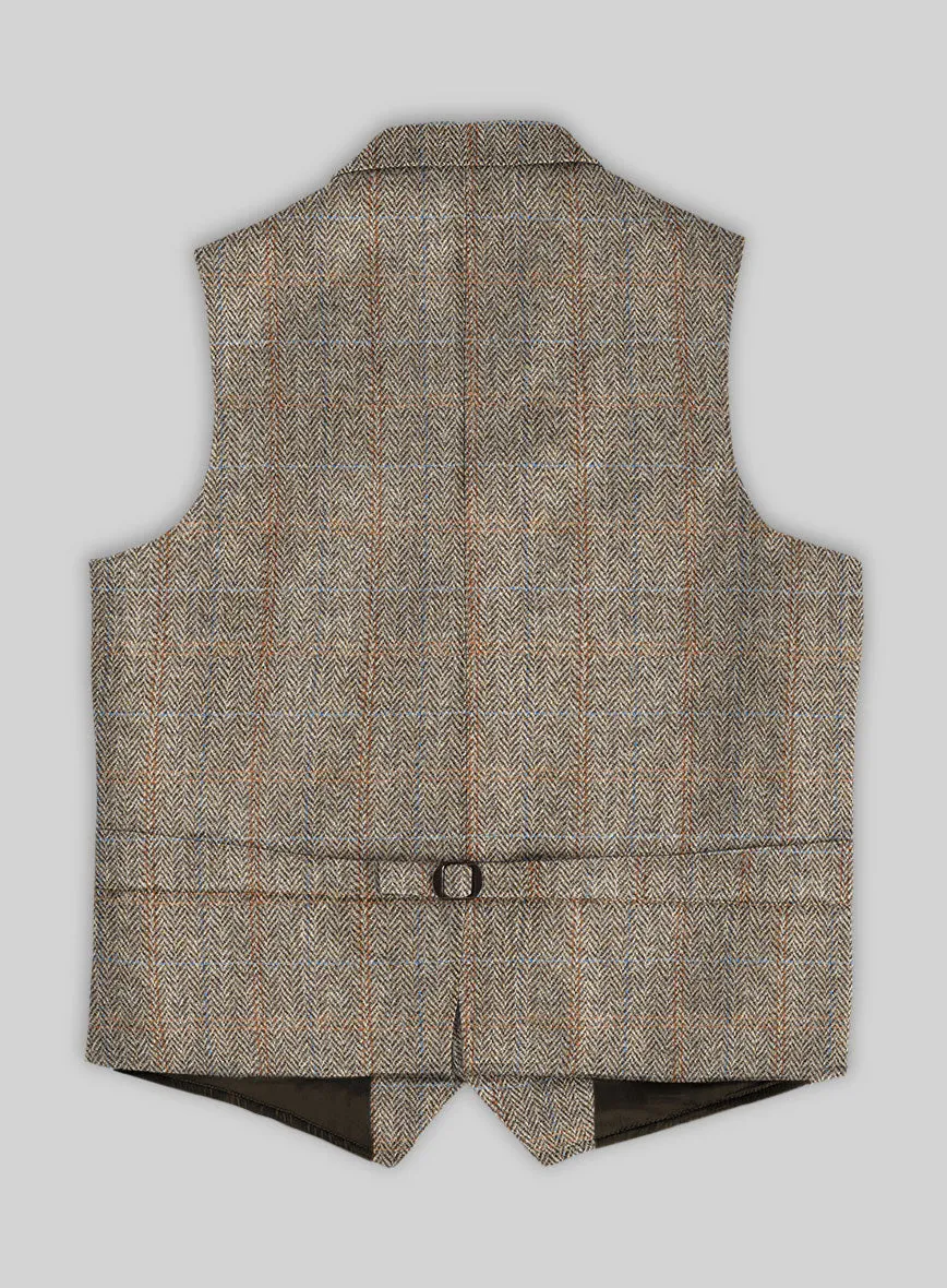 Harris Tweed Ranger Brown Hunting Vest