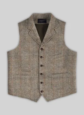 Harris Tweed Ranger Brown Hunting Vest