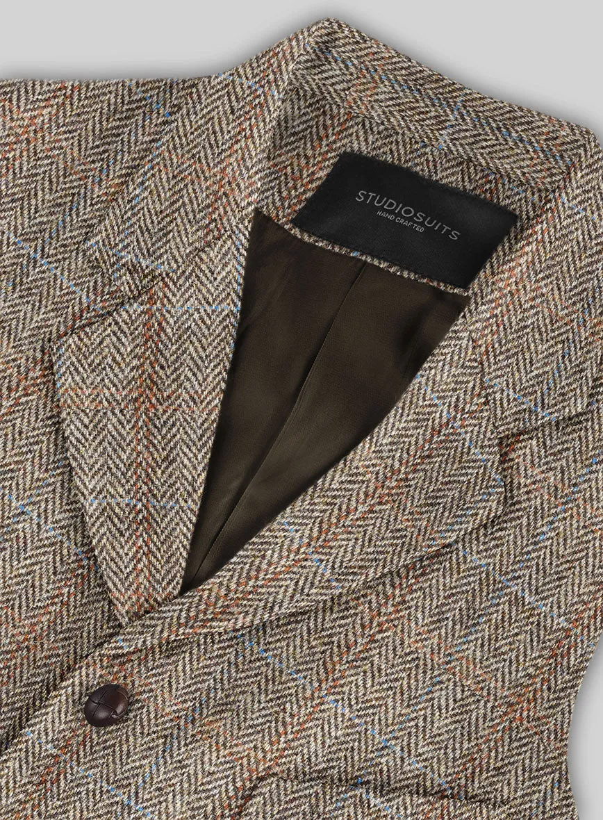 Harris Tweed Ranger Brown Hunting Vest