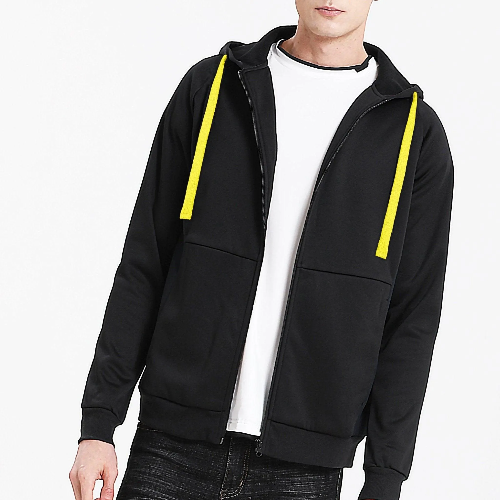 ISUSI Contrast Hoodie Jumper, Full Zip