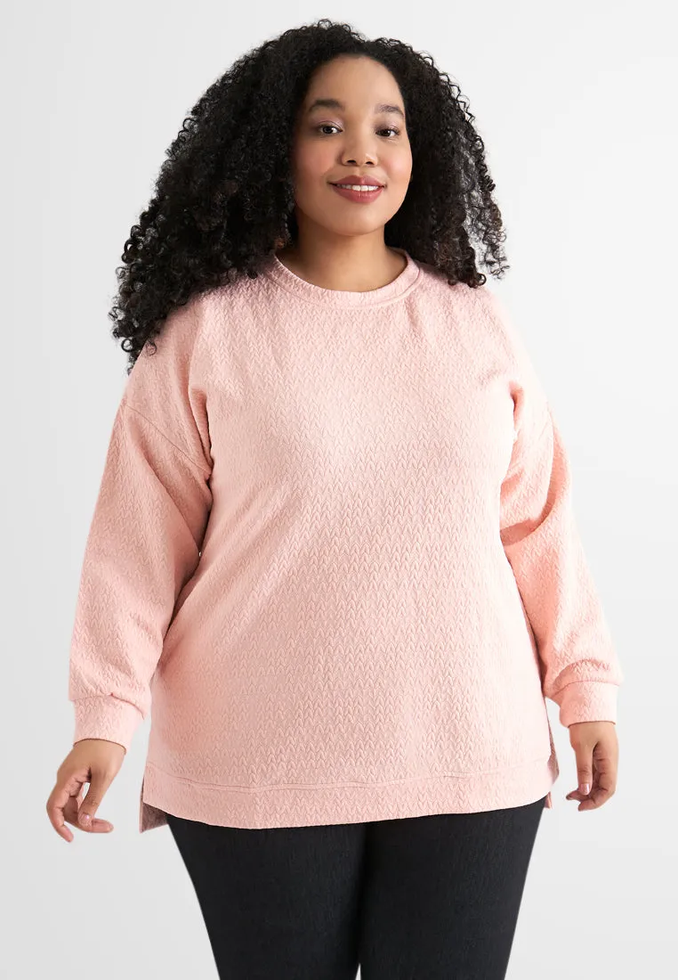 Josephine Fake Knit Textured Jumper