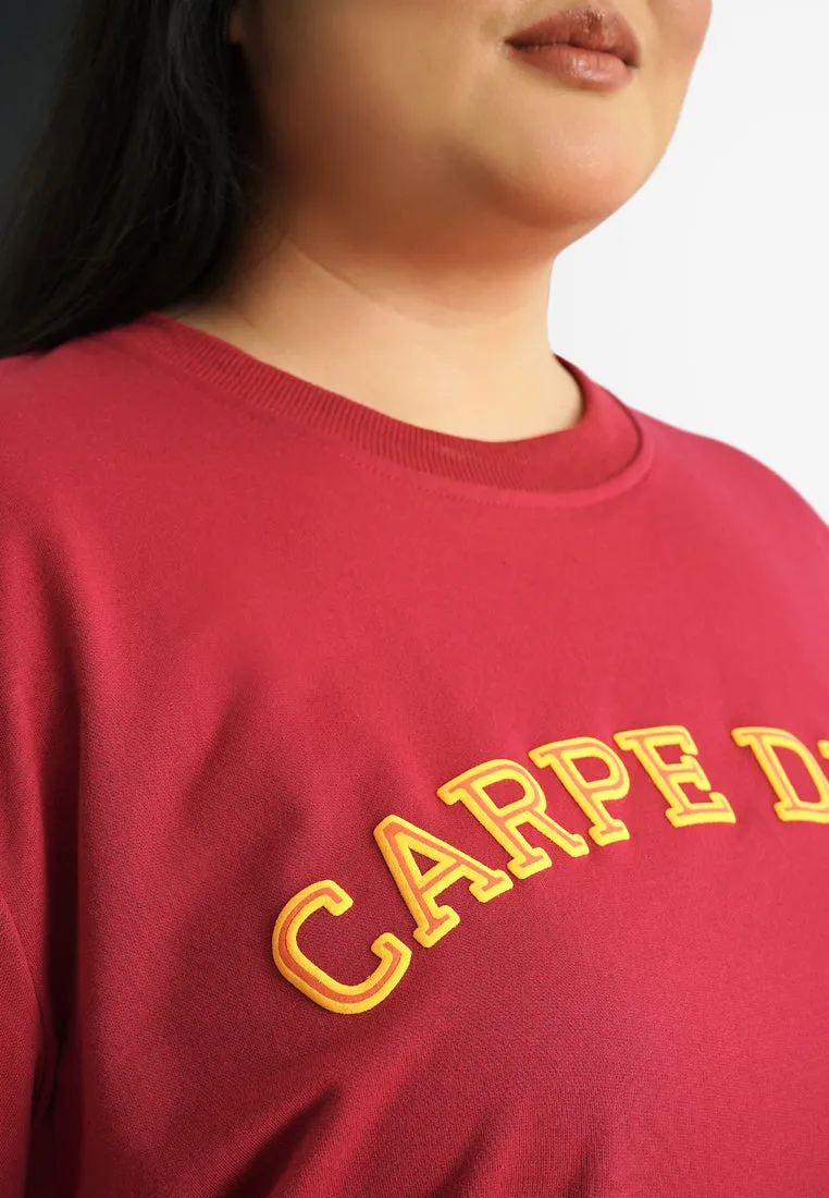 Joylin Carpe Diem Statement Sweatshirt