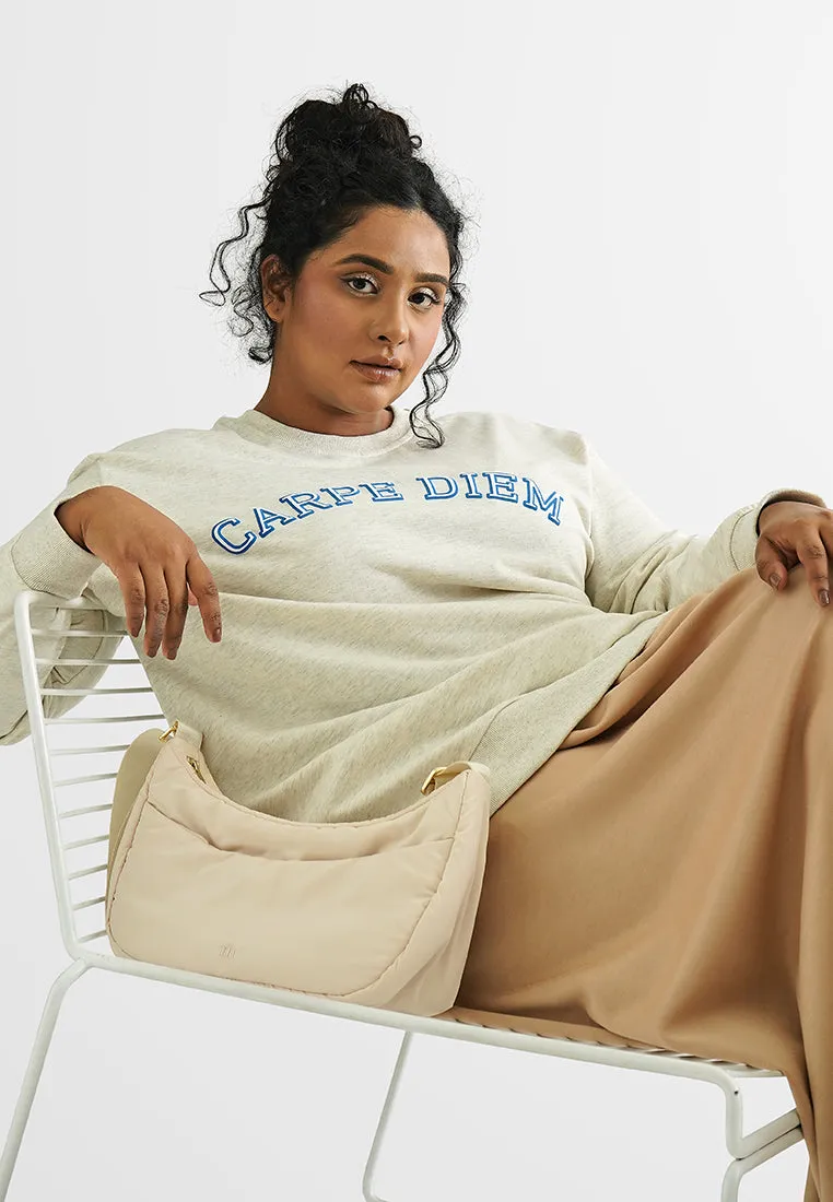 Joylin Carpe Diem Statement Sweatshirt