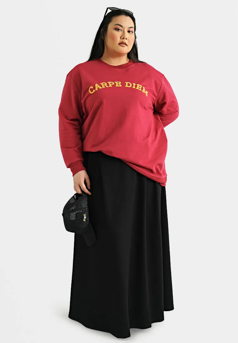 Joylin Carpe Diem Statement Sweatshirt