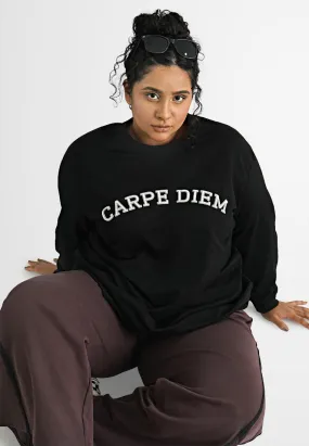 Joylin Carpe Diem Statement Sweatshirt