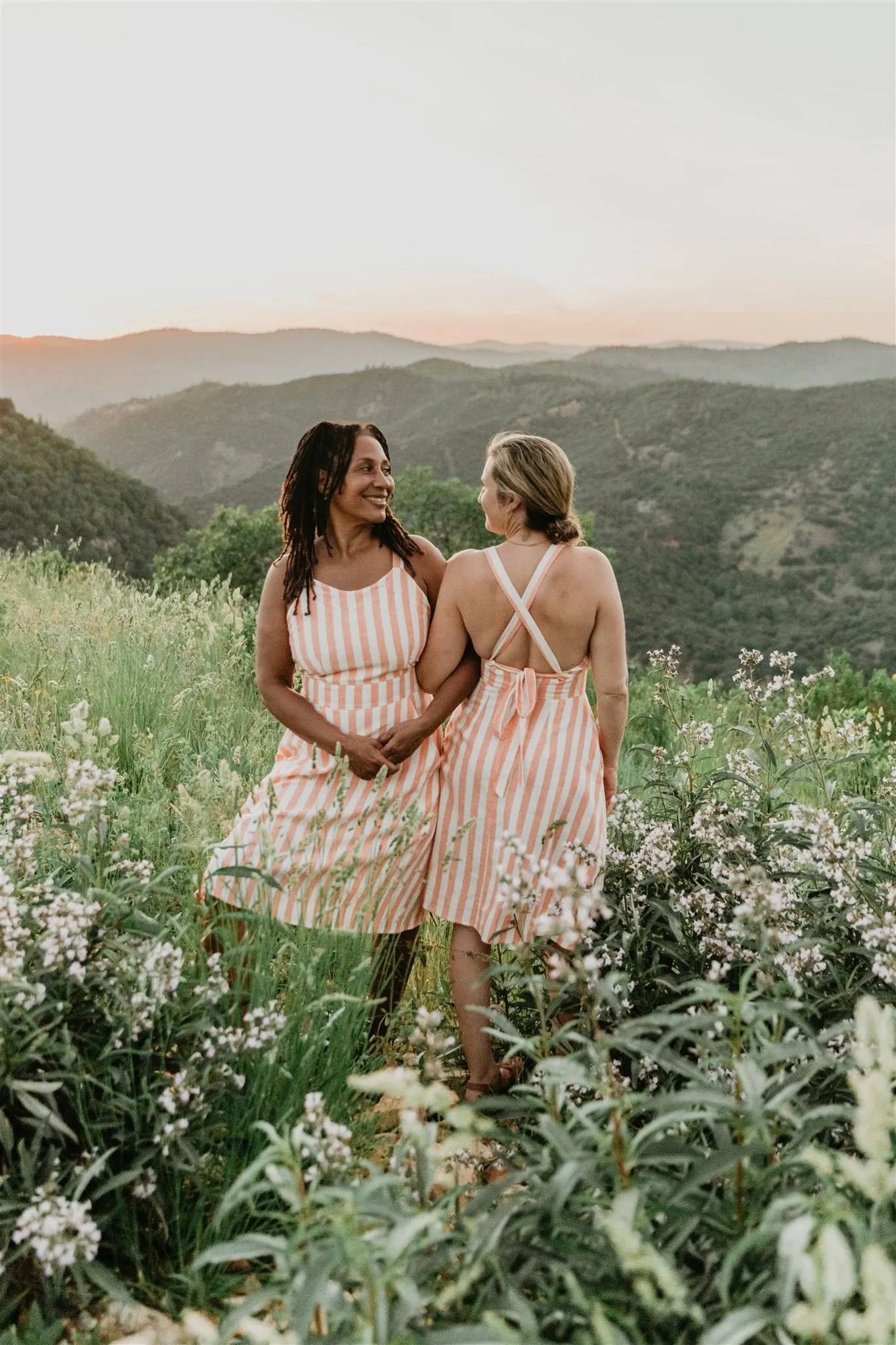 Juniper Dress in Pink Stripe