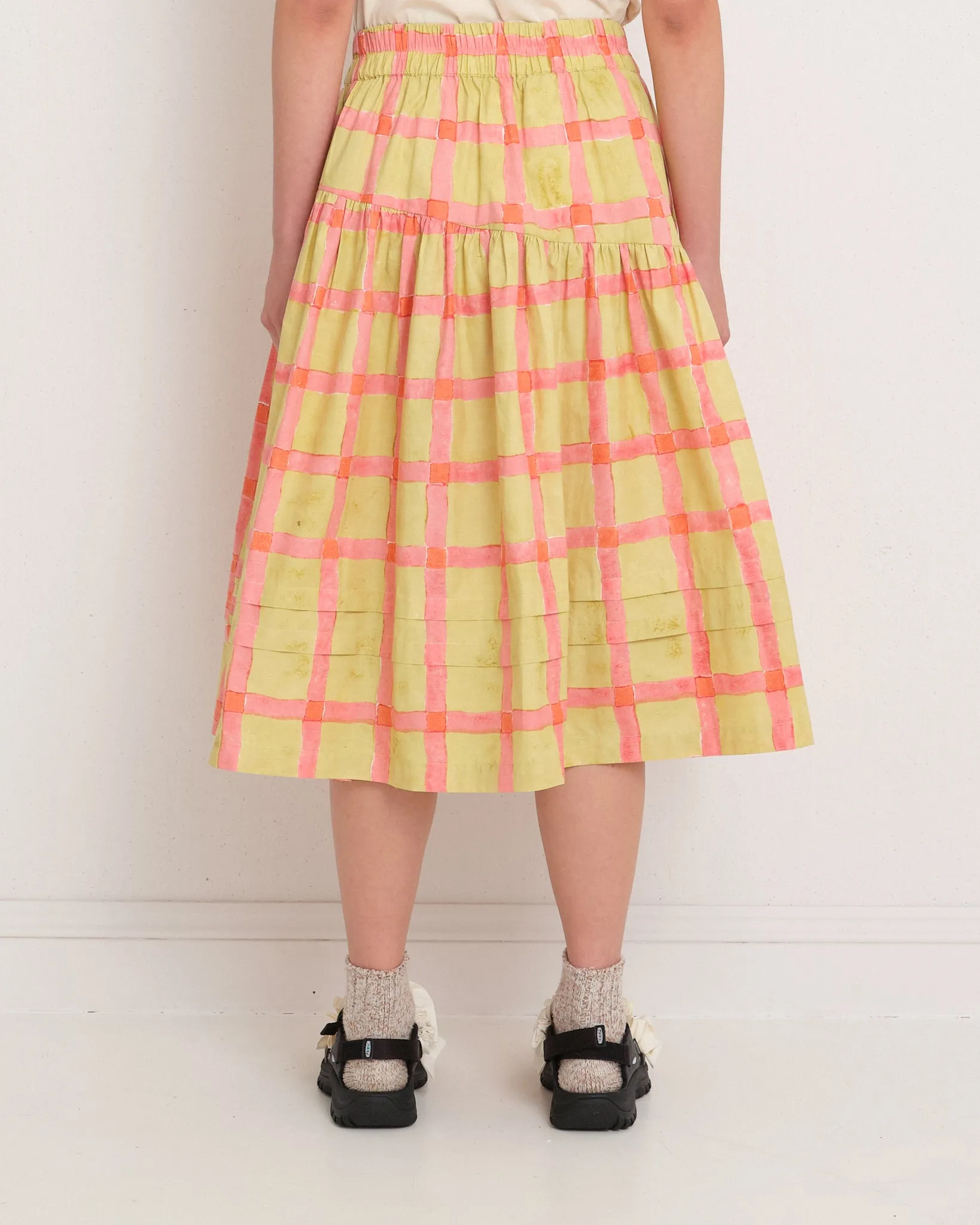 Juniper Skirt - Lime Gingham