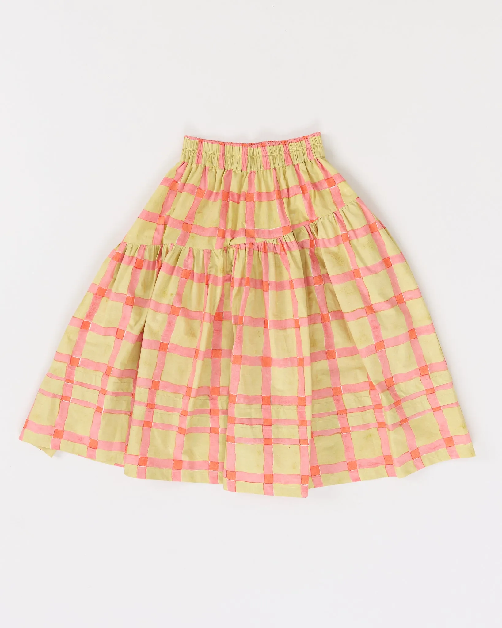 Juniper Skirt - Lime Gingham