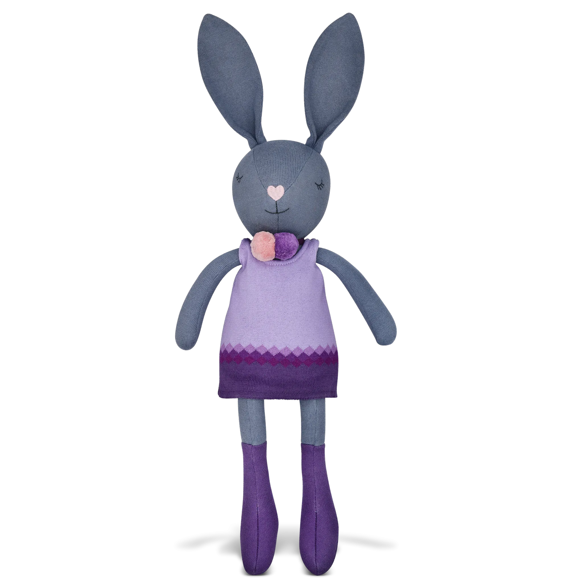 Knit Bunny Plush - Lila