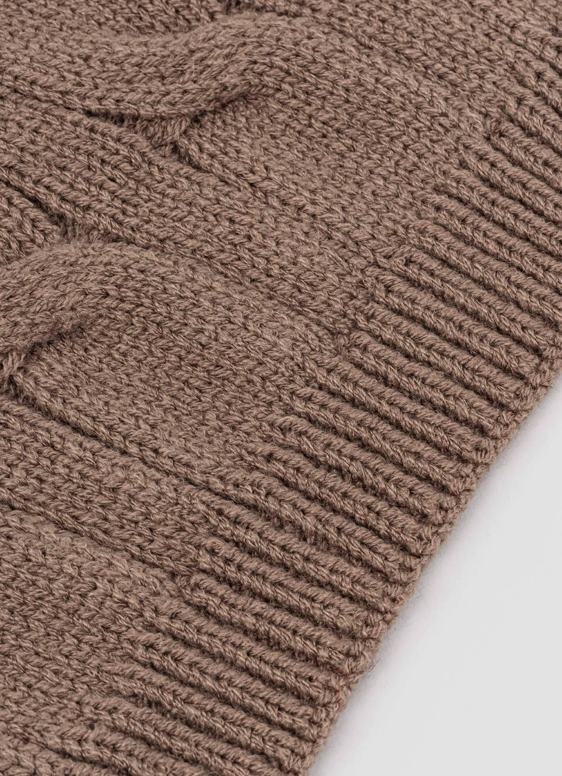 Knitted Dog Jumper - Camel