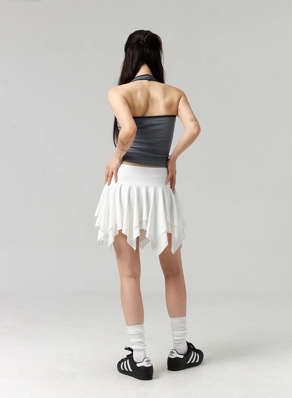 Layered Ruffle Mini Skirt CL324