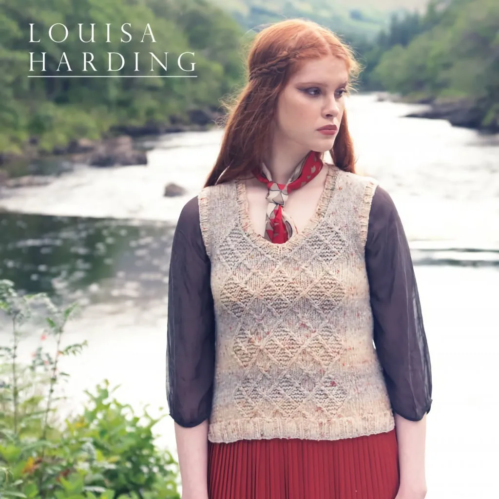 Lillian Knitting Pattern from the Louisa Harding Tulla Tweed Collection