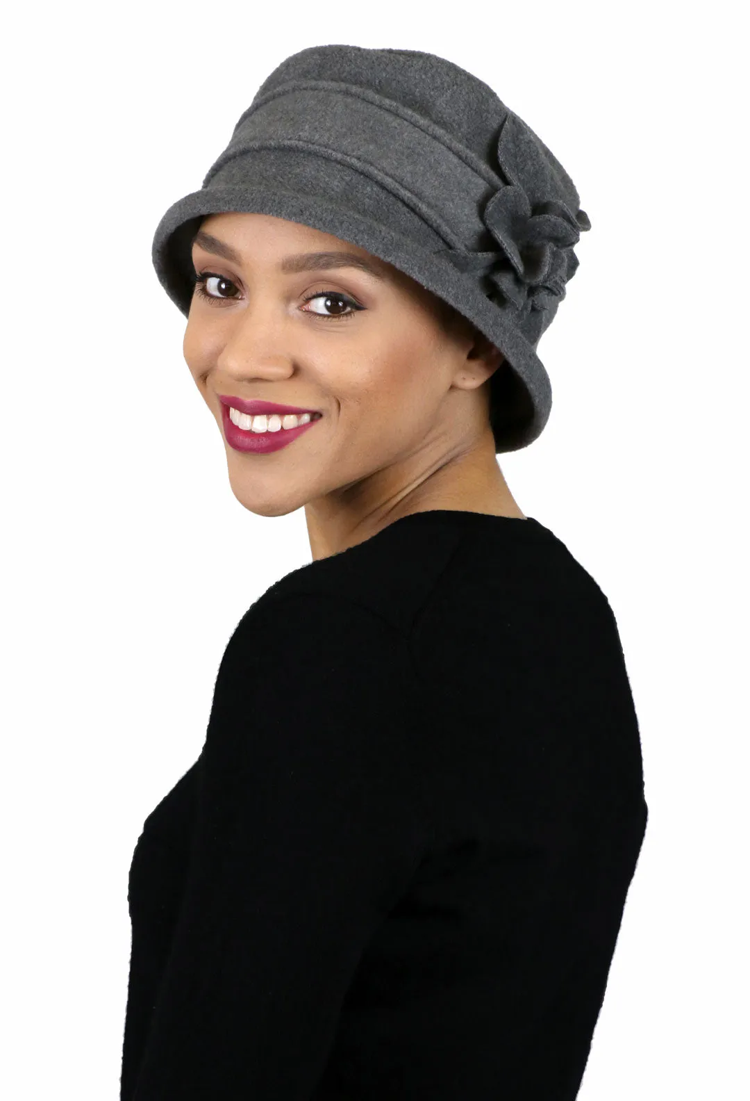 Lizzy Luxury Fleece Cloche Hat for Women Chemo Headwear Cancer Head Coverings