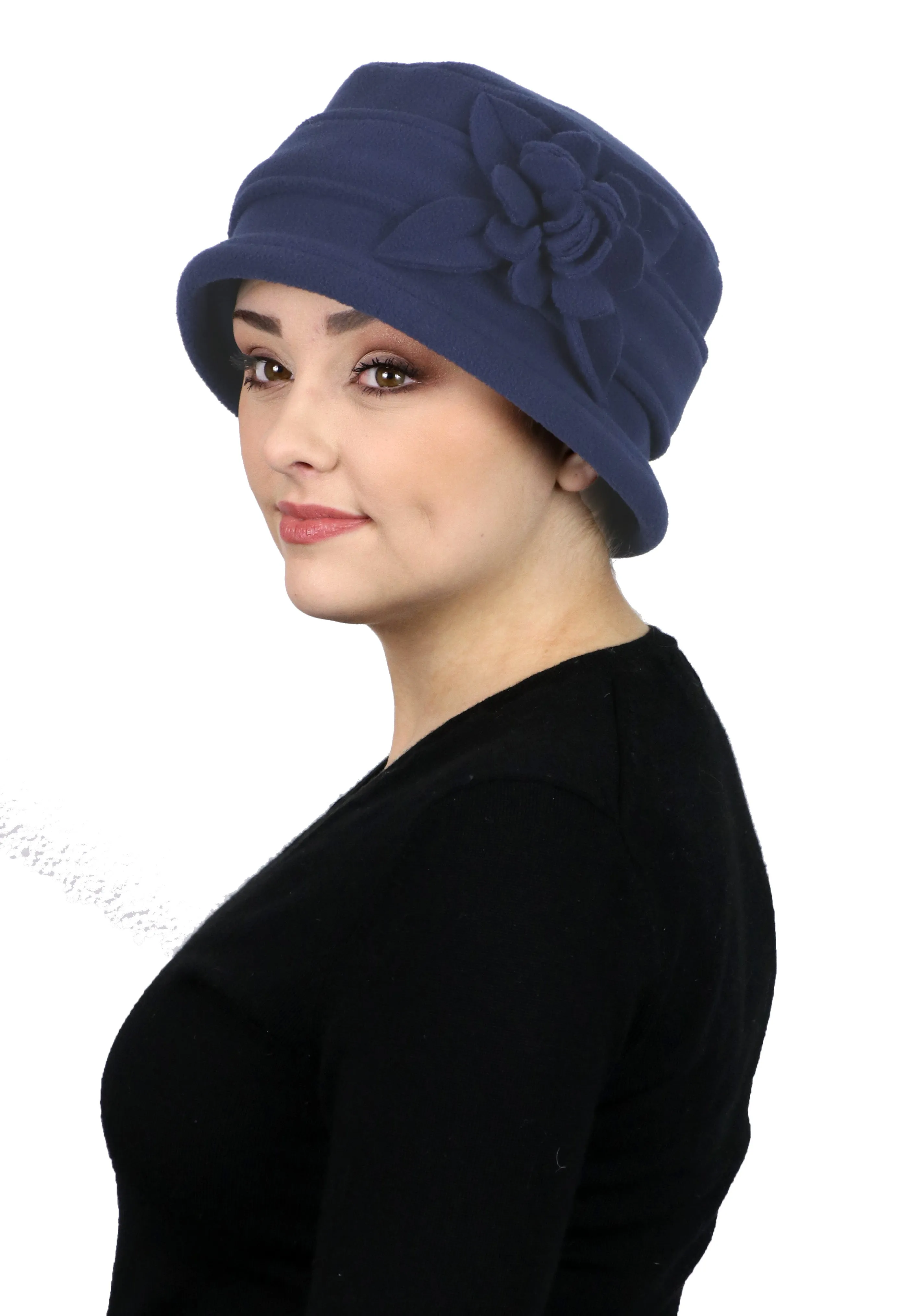 Lizzy Luxury Fleece Cloche Hat for Women Chemo Headwear Cancer Head Coverings