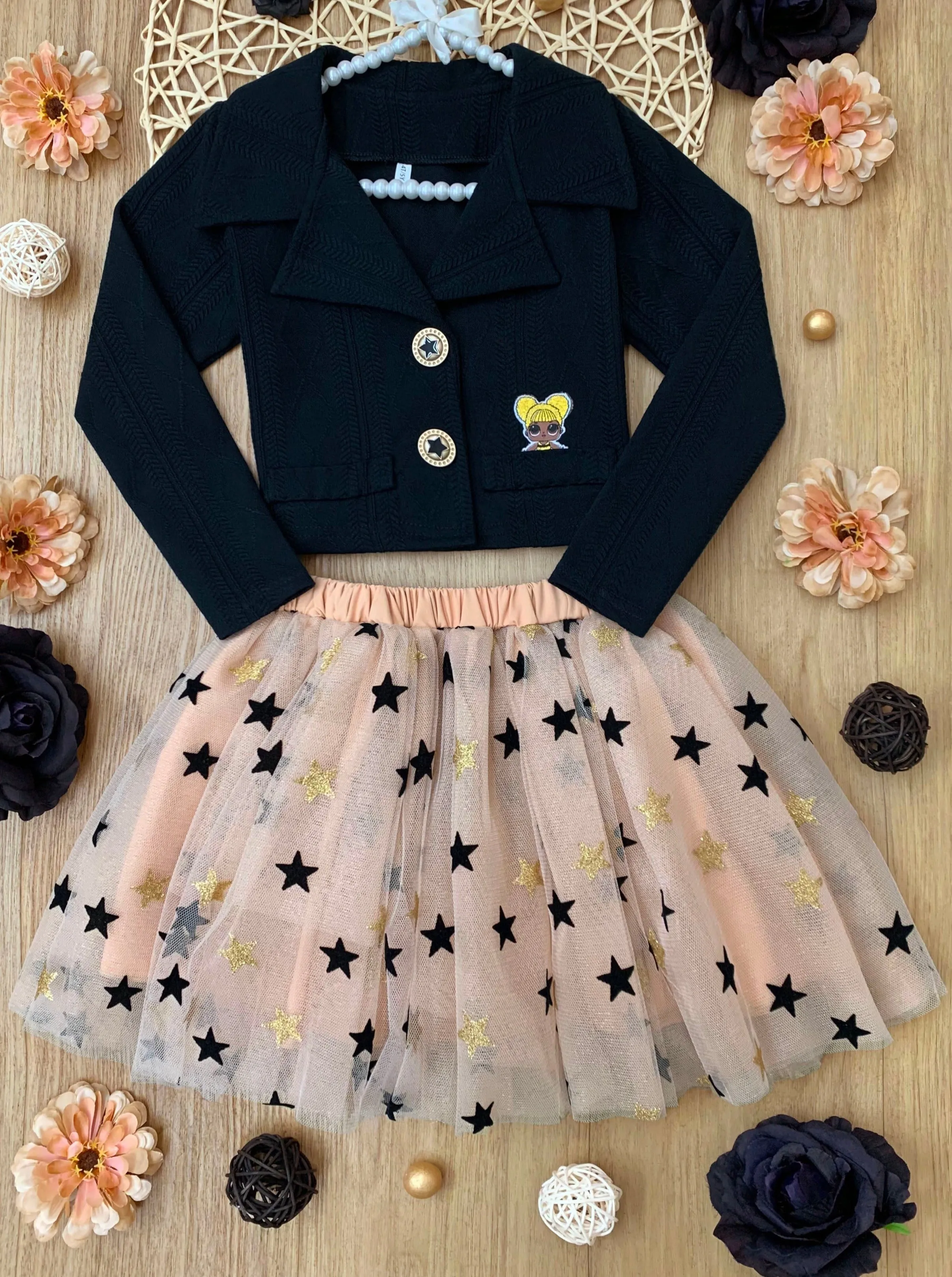 L.O.L. SURPRISE! Queen Bee Blazer and Star Tutu Skirt Set