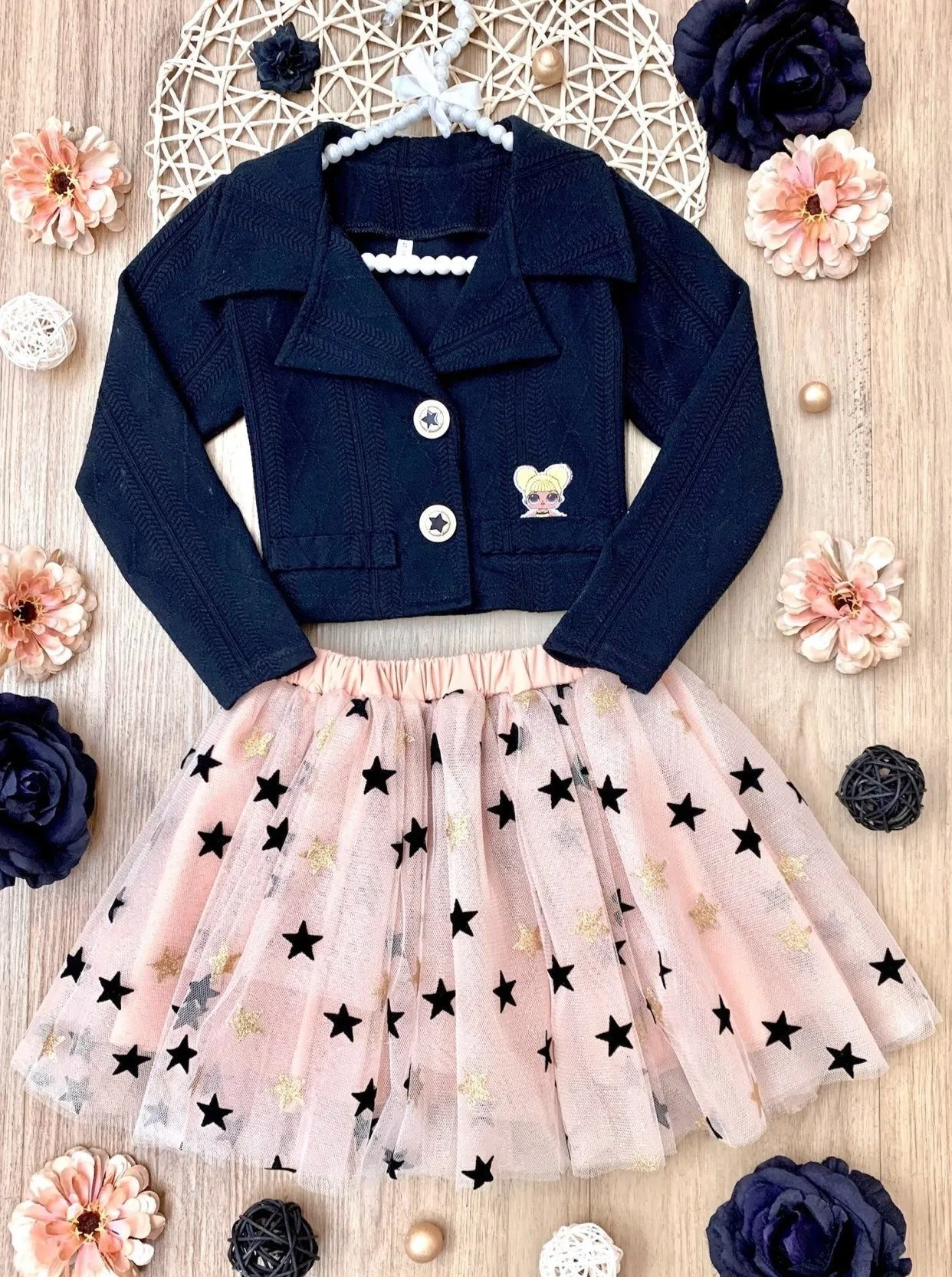 L.O.L. SURPRISE! Queen Bee Blazer and Star Tutu Skirt Set